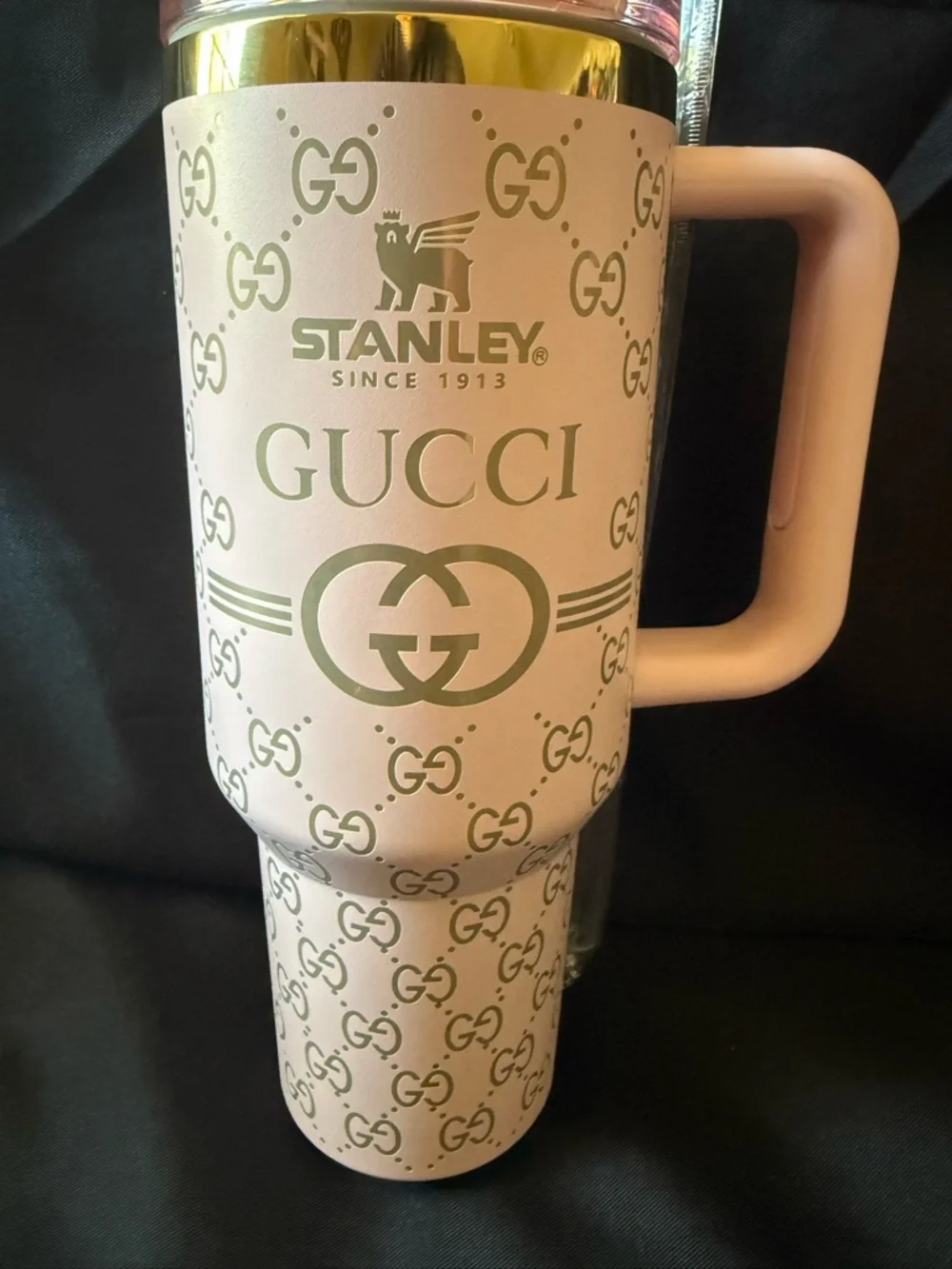 New Stanley 40oz Laser Engraved Gucci Pink Logo (No Original Box) - Picture 2 of 7